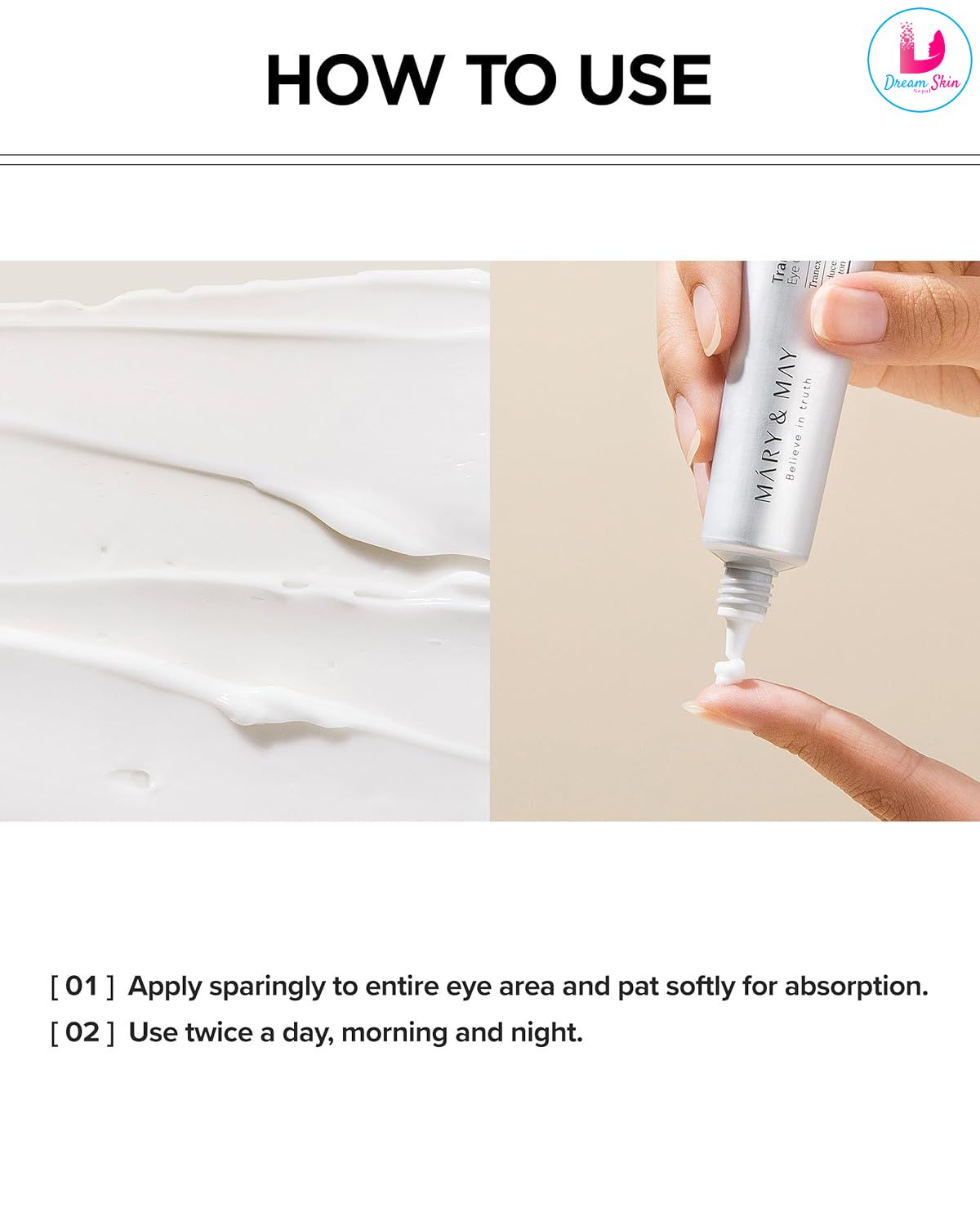 Mary&May Tranexamic Acid + Glutathione Eye Cream [30g]